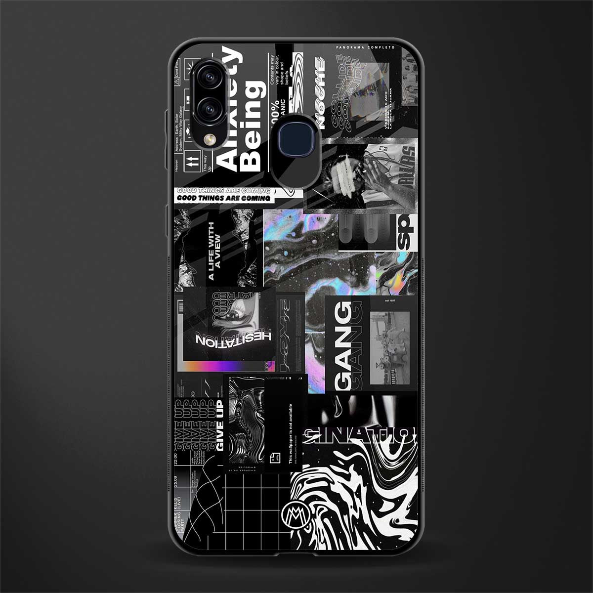 anxiety being glass case for samsung galaxy m10s image