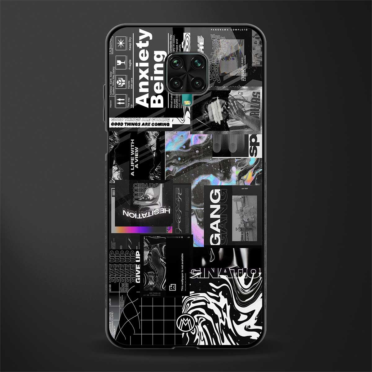 anxiety being glass case for redmi note 9 pro image