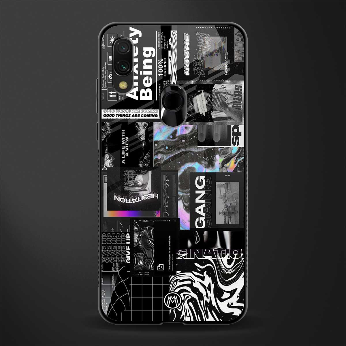 anxiety being glass case for redmi 7redmi y3 image