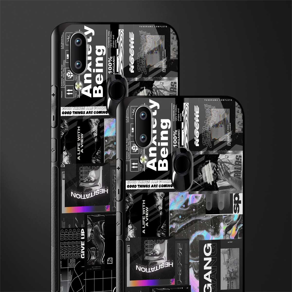 anxiety being glass case for vivo y91 image-2