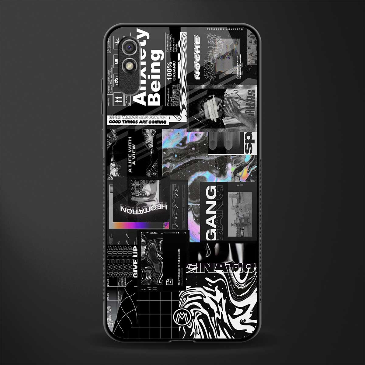 anxiety being glass case for redmi 9i image