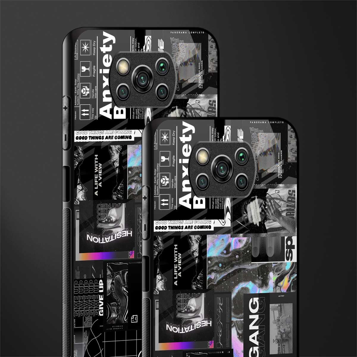 anxiety being glass case for poco x3 pro image-2