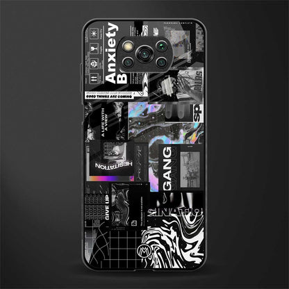 anxiety being glass case for poco x3 pro image