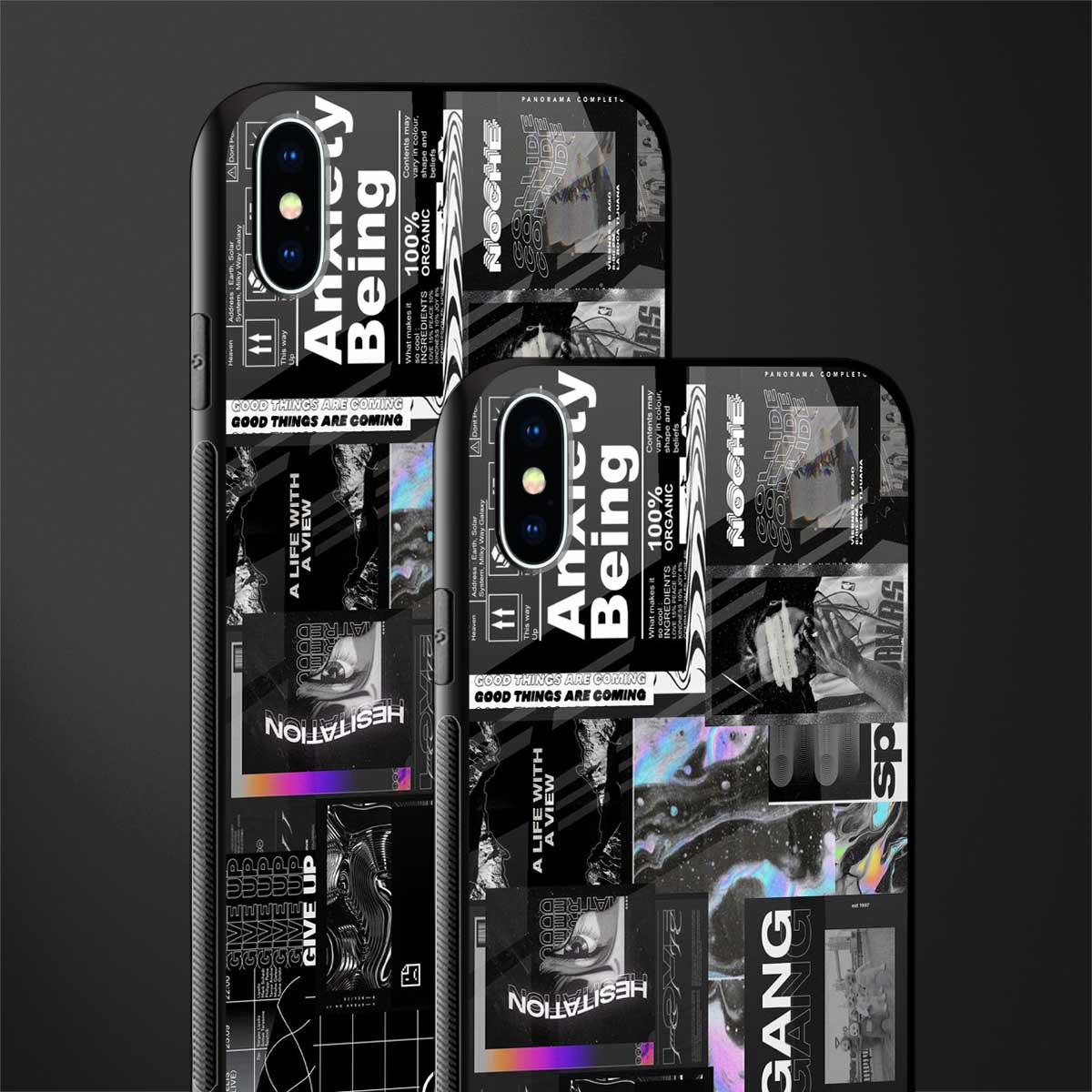 anxiety being glass case for iphone xs max image-2