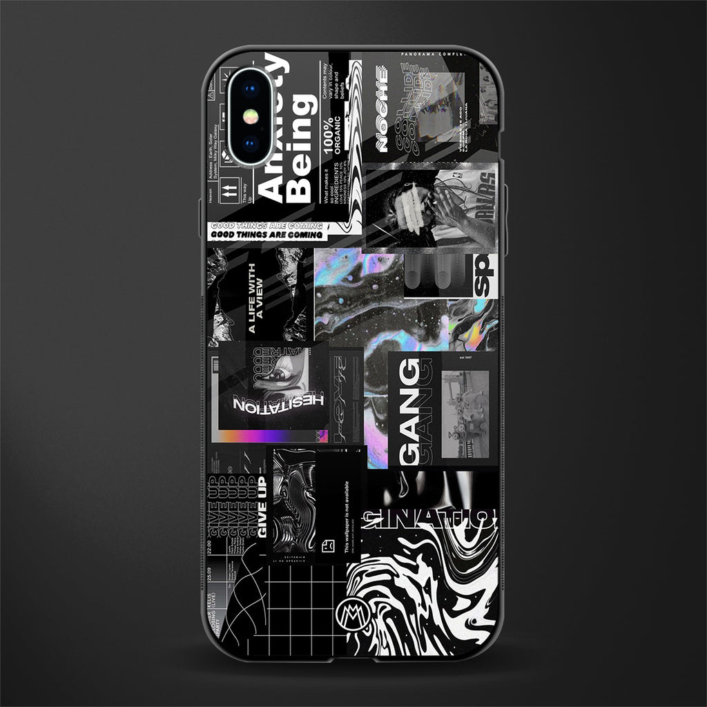 anxiety being glass case for iphone xs max image