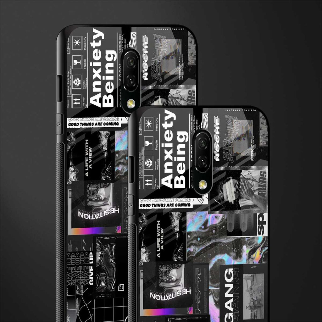 anxiety being glass case for oneplus 7 image-2