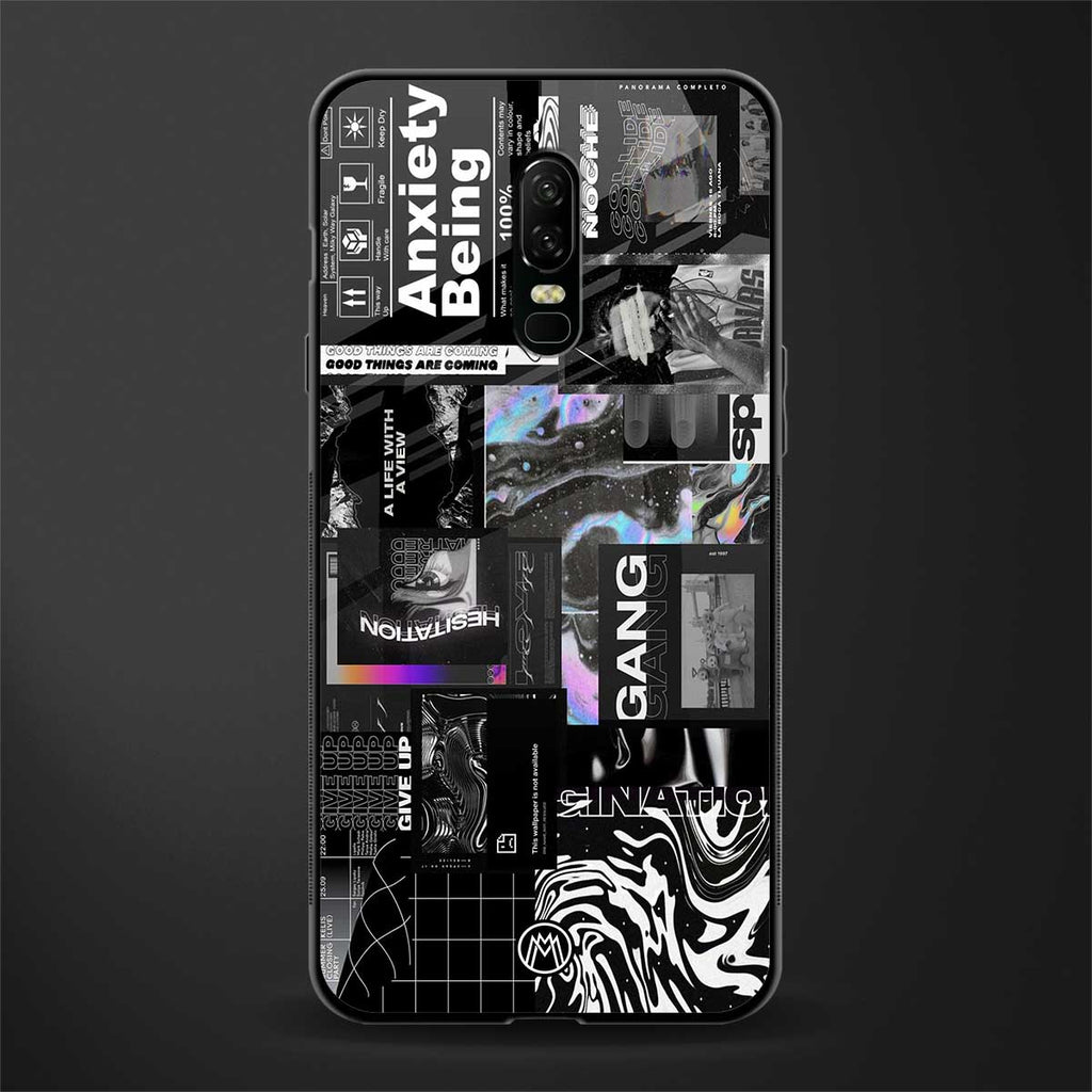 anxiety being glass case for oneplus 6 image