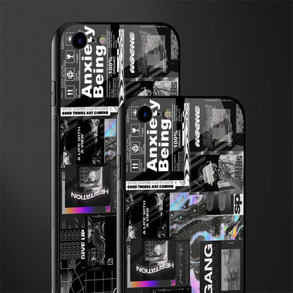 anxiety being glass case for iphone 8 image-2