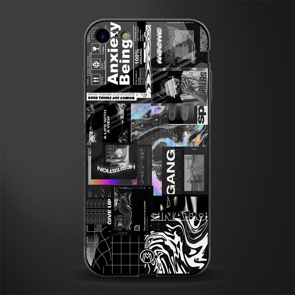 anxiety being glass case for iphone se 2020 image