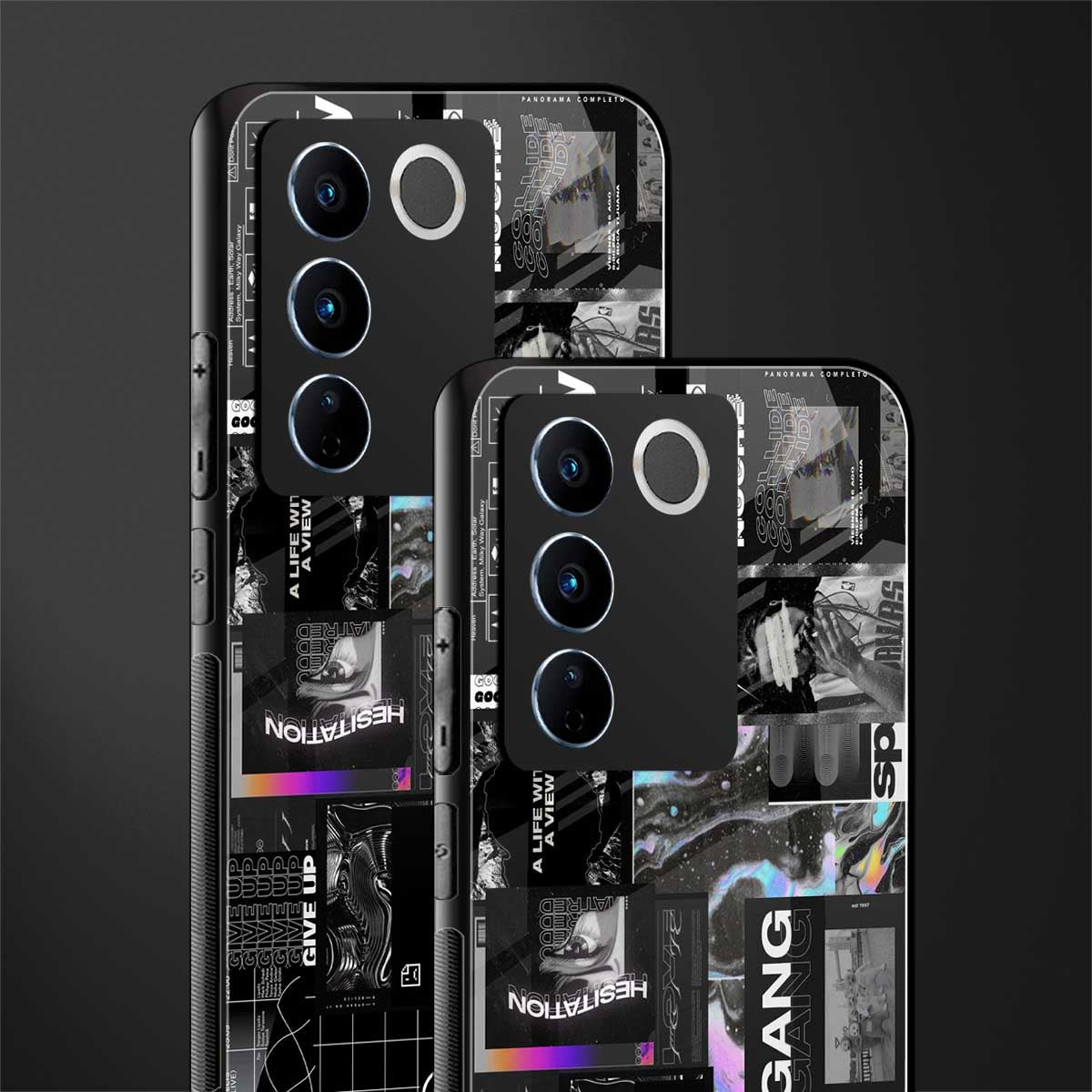 anxiety being back phone cover | glass case for vivo v27 pro 5g