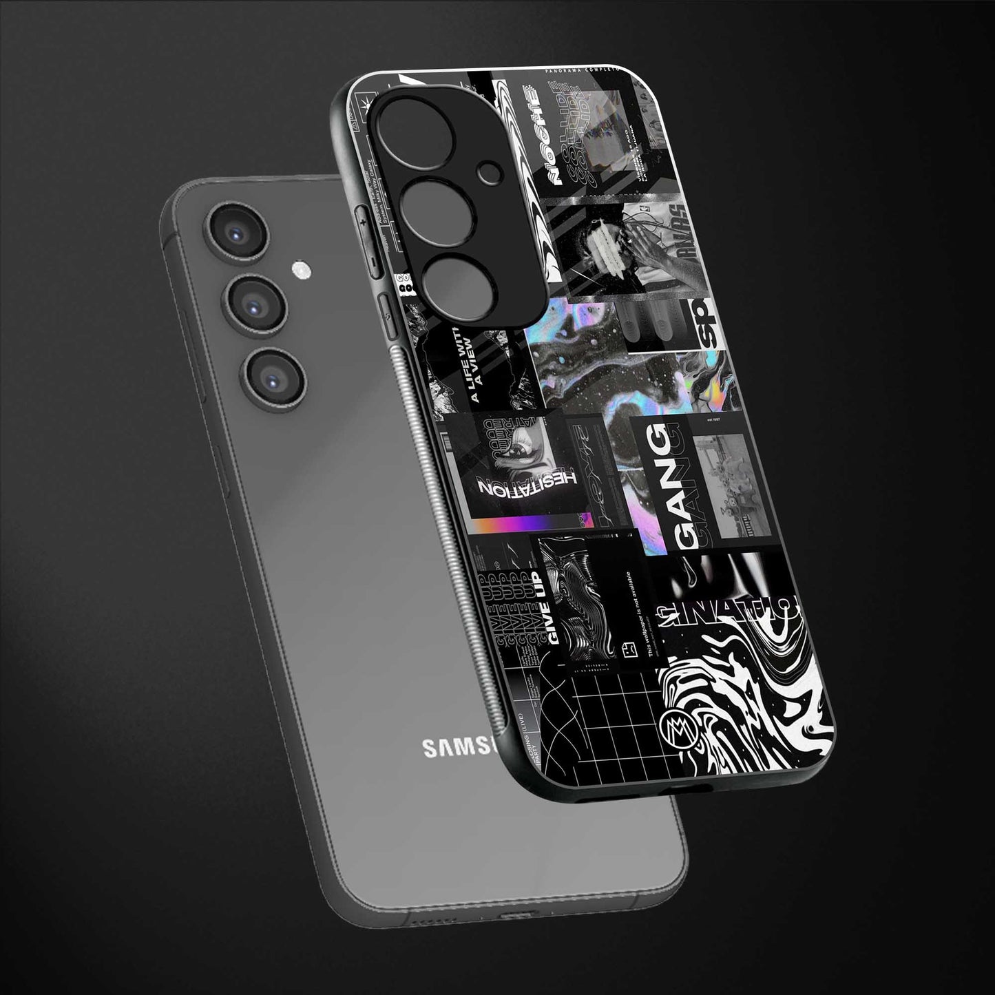 anxiety being back phone cover | glass case for samsung galaxy s23 fe 5g