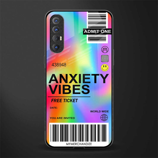 anxiety vibes glass case for oppo reno 3 pro image