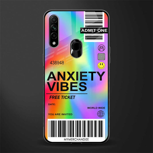 anxiety vibes glass case for oppo a31 image