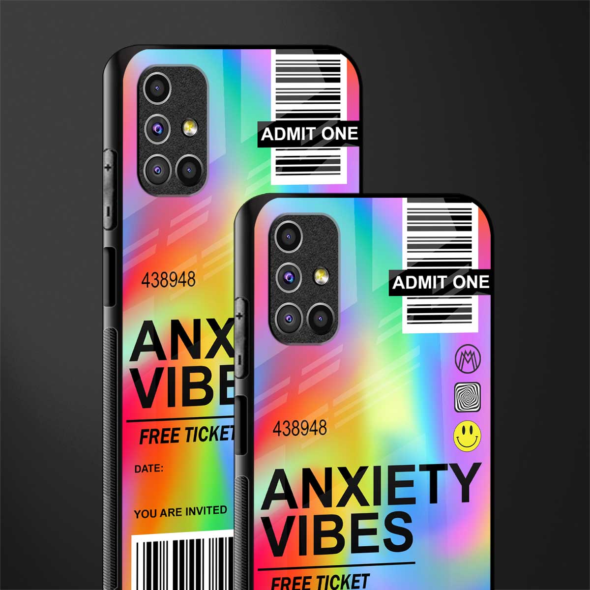 anxiety vibes glass case for samsung galaxy m31s image-2