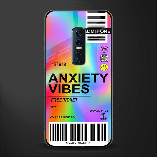 anxiety vibes glass case for vivo v17 pro image