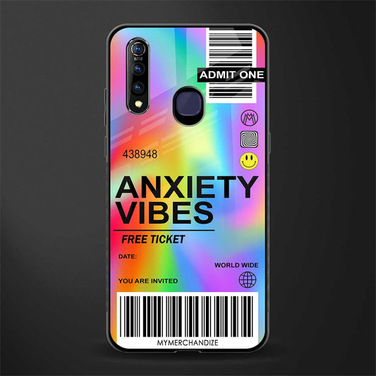 anxiety vibes glass case for vivo z1 pro image