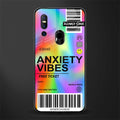 anxiety vibes glass case for vivo v15 image