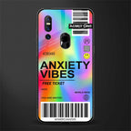 anxiety vibes glass case for vivo v15 image