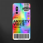 anxiety vibes glass case for vivo v15 pro image