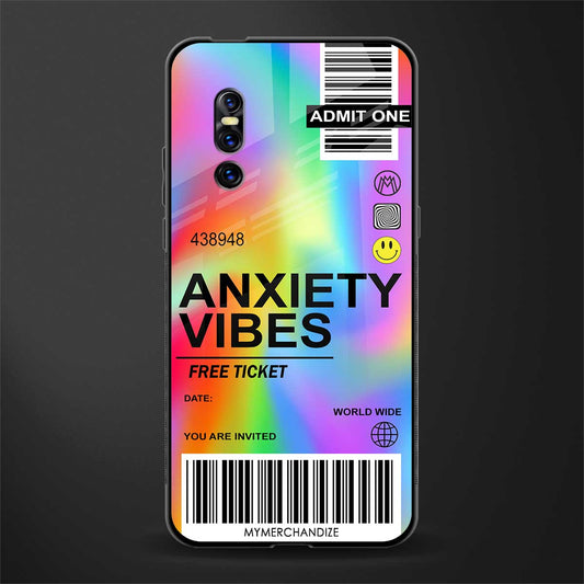 anxiety vibes glass case for vivo v15 pro image