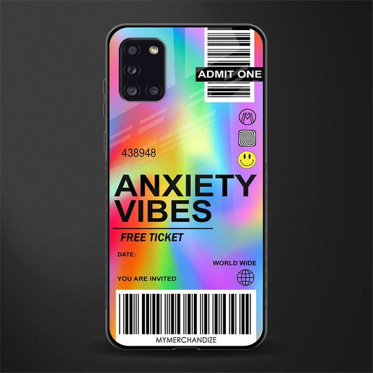 anxiety vibes glass case for samsung galaxy a31 image