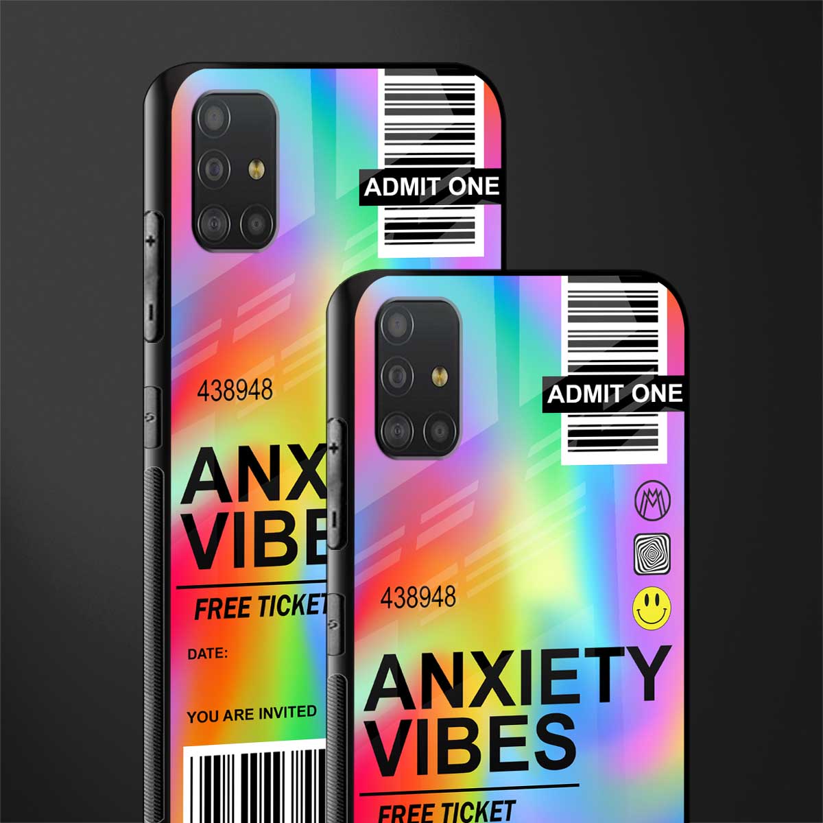 anxiety vibes glass case for samsung galaxy a51 image-2