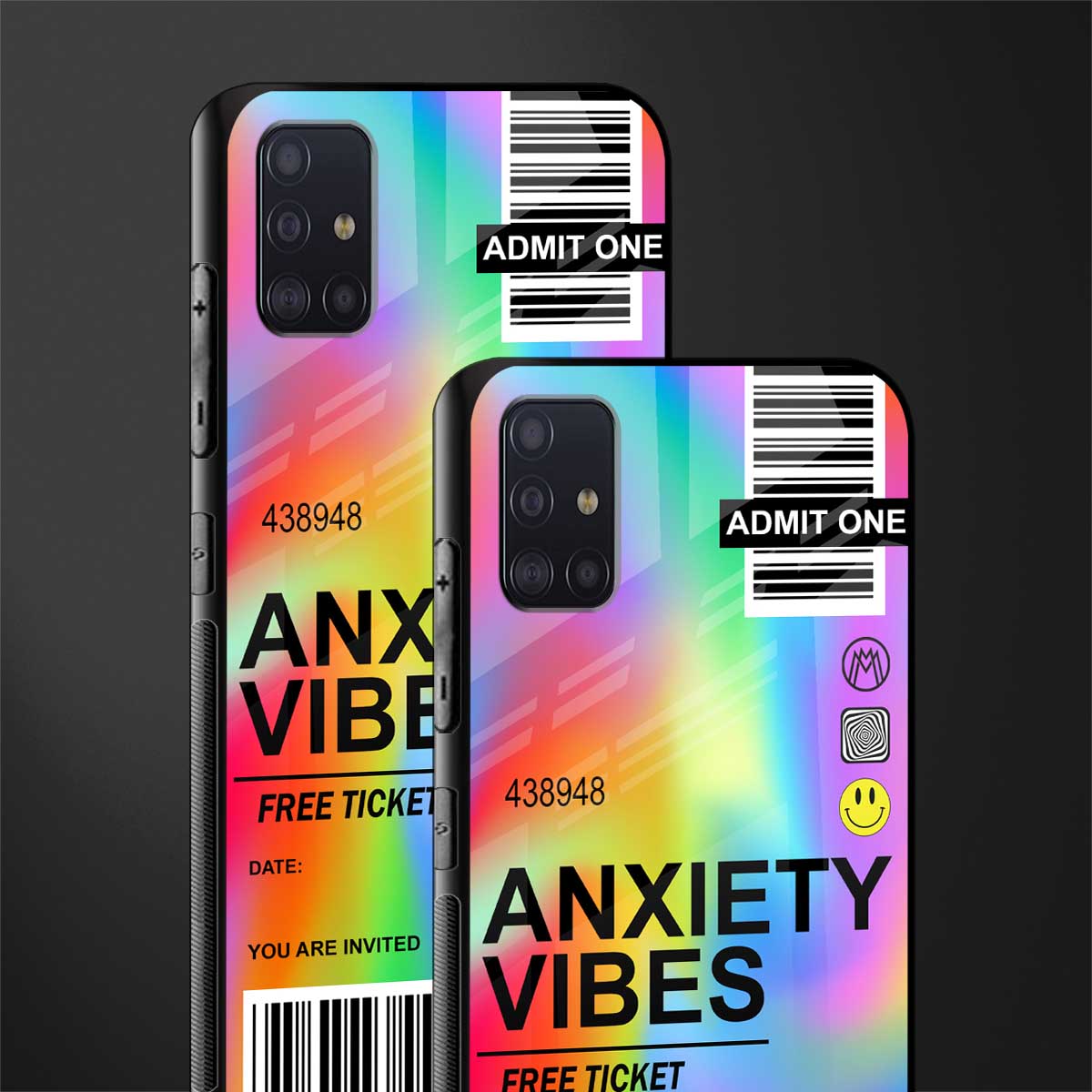 anxiety vibes glass case for samsung galaxy a71 image-2
