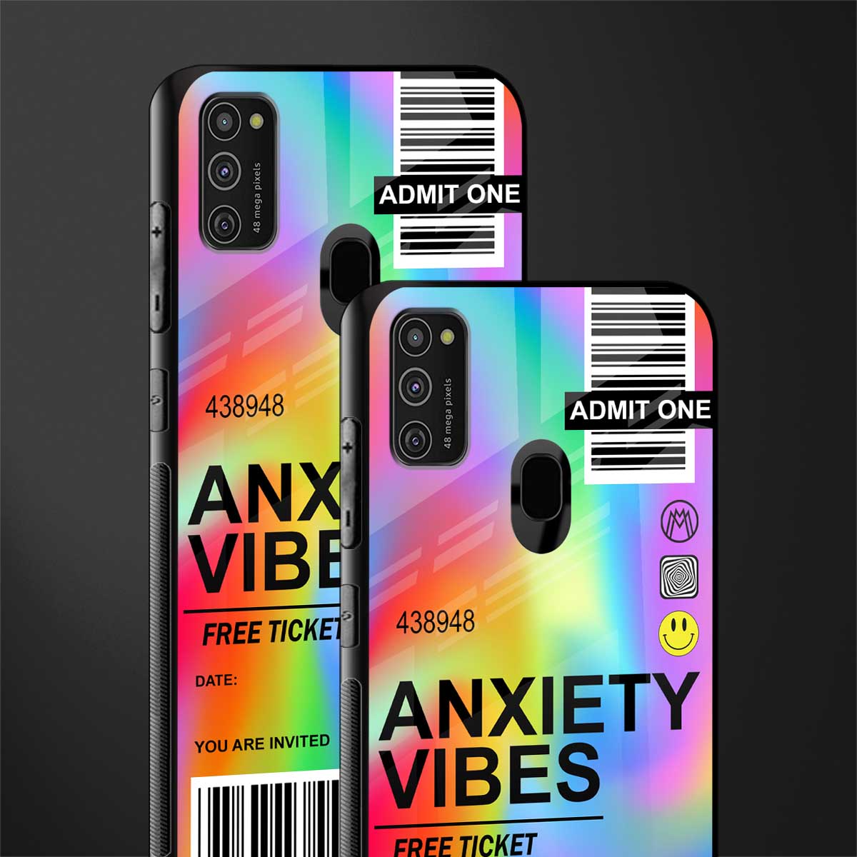 anxiety vibes glass case for samsung galaxy m30s image-2