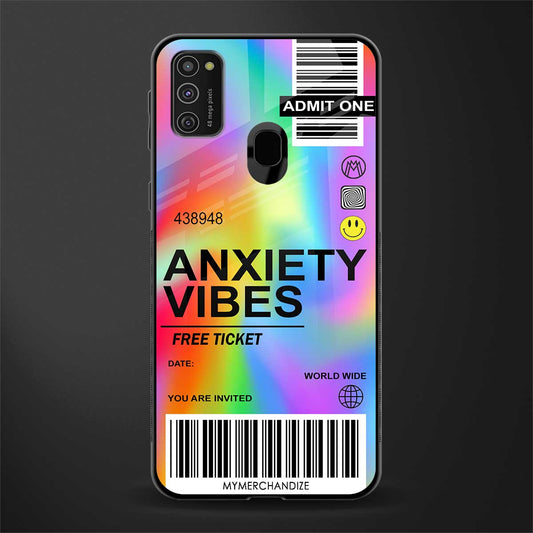 anxiety vibes glass case for samsung galaxy m30s image