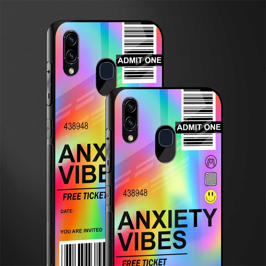 anxiety vibes glass case for samsung galaxy m10s image-2