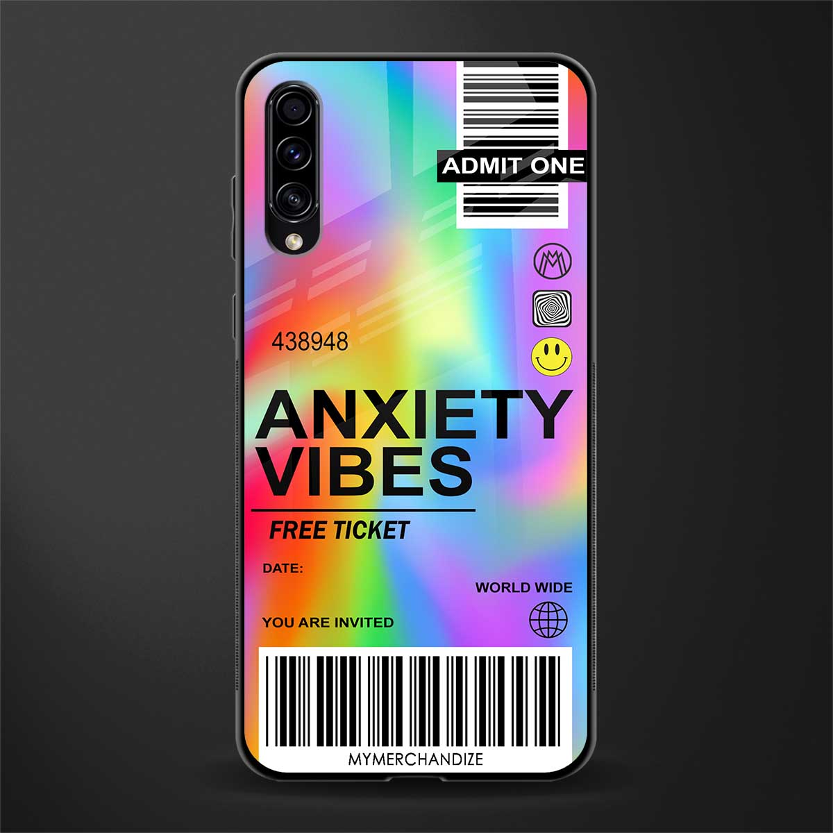 anxiety vibes glass case for samsung galaxy a70 image