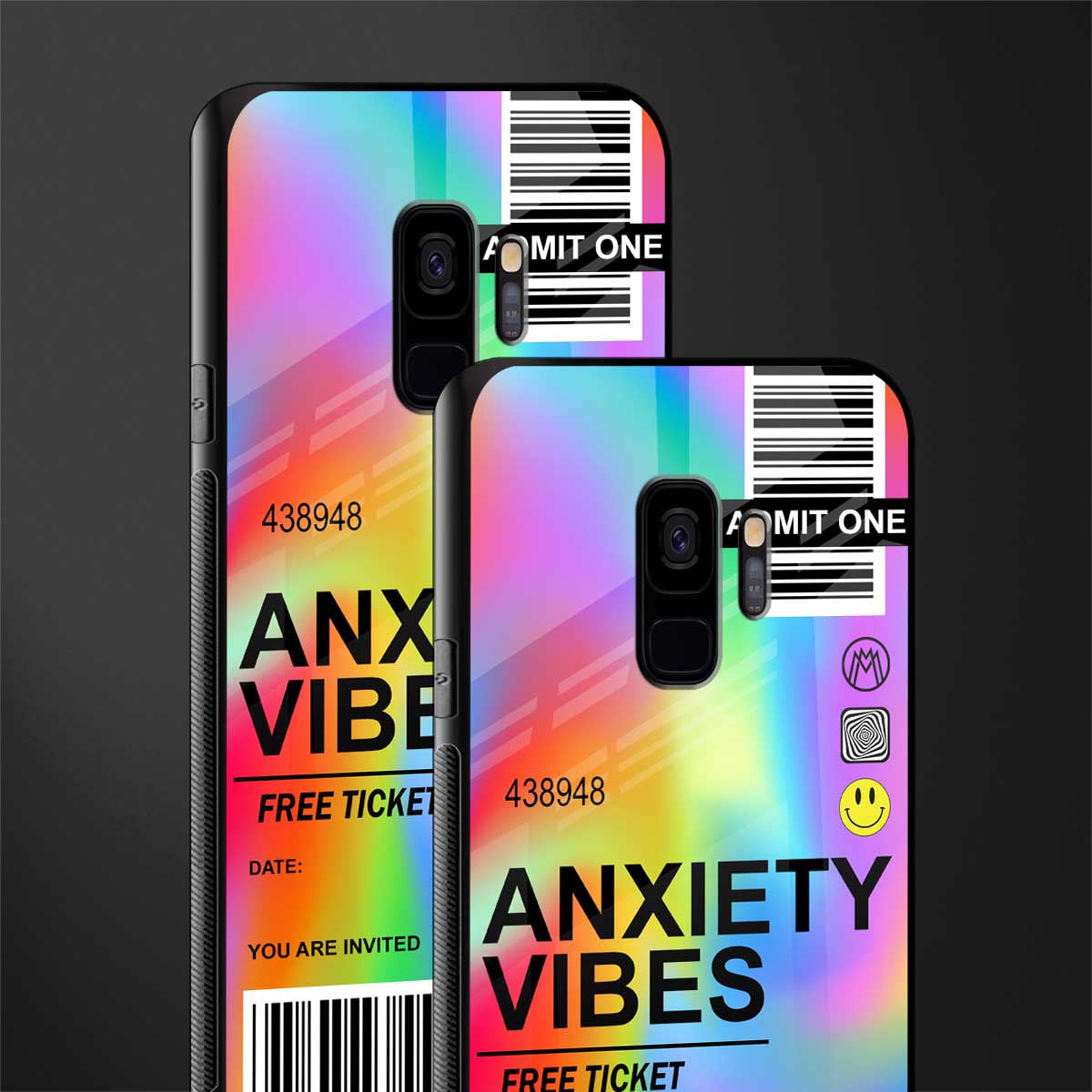 anxiety vibes glass case for samsung galaxy s9 image-2