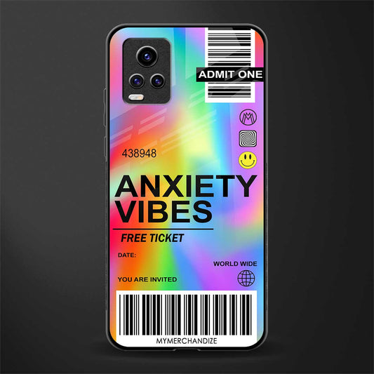 anxiety vibes back phone cover | glass case for vivo y73