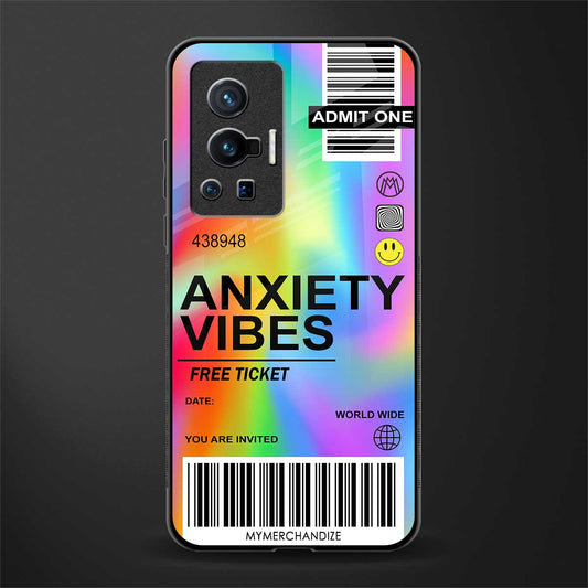 anxiety vibes glass case for vivo x70 pro image