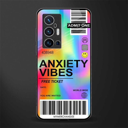 anxiety vibes glass case for vivo x70 pro plus image