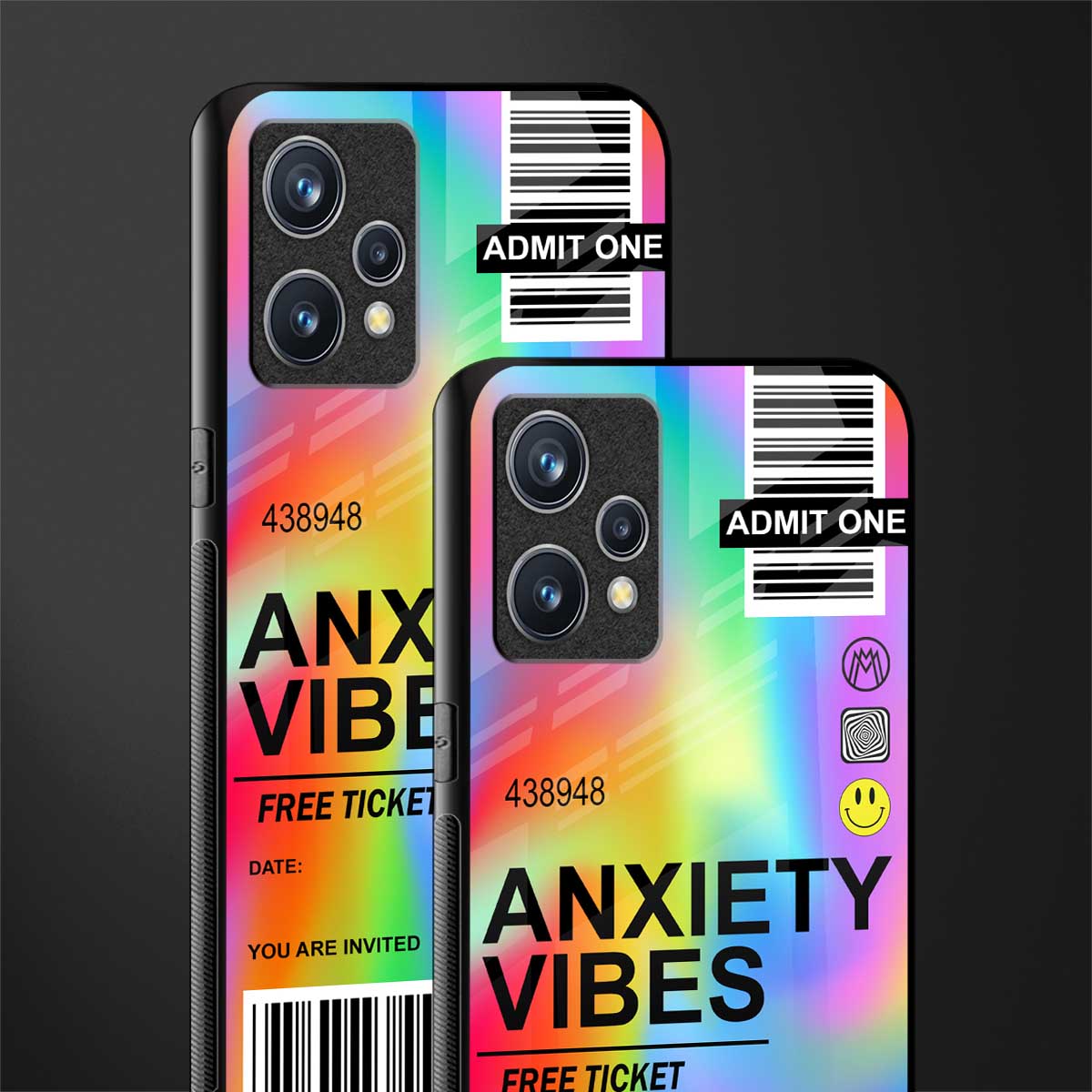 anxiety vibes glass case for realme 9 pro plus 5g image-2