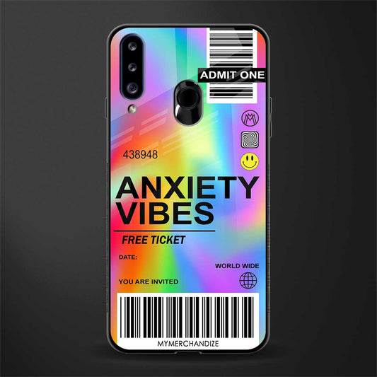 anxiety vibes glass case for samsung galaxy a20s image