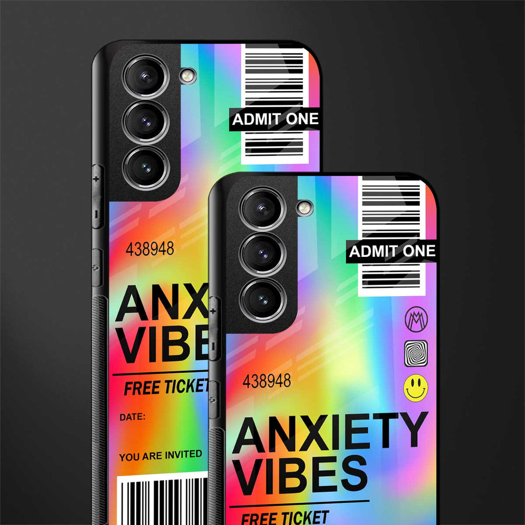 anxiety vibes glass case for samsung galaxy s21 fe 5g image-2