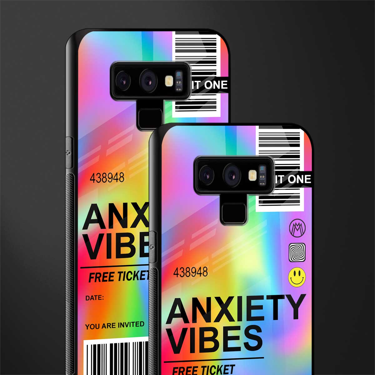 anxiety vibes glass case for samsung galaxy note 9 image-2