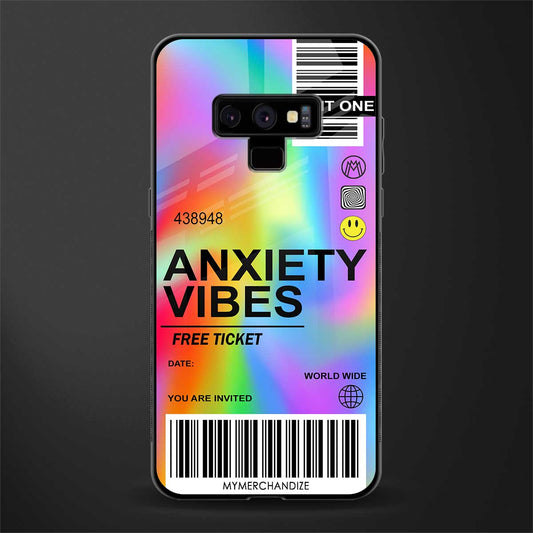 anxiety vibes glass case for samsung galaxy note 9 image