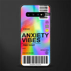anxiety vibes glass case for samsung galaxy s10 image