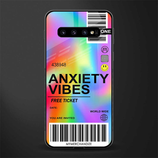 anxiety vibes glass case for samsung galaxy s10 image