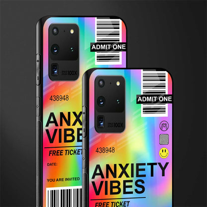 anxiety vibes glass case for samsung galaxy s20 ultra image-2