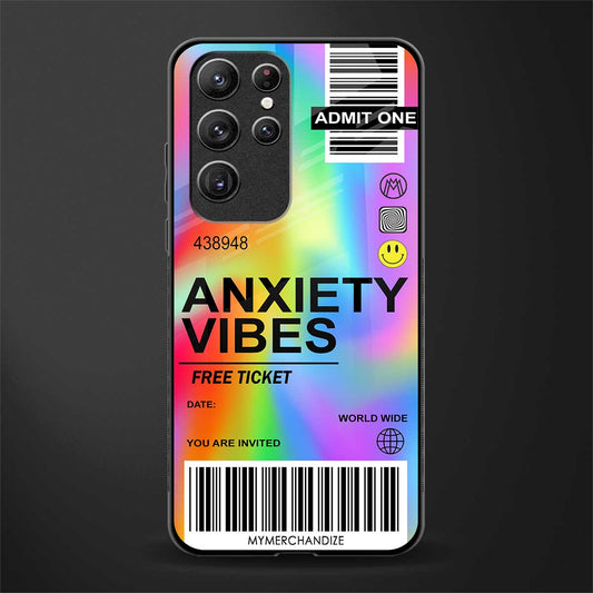 anxiety vibes glass case for samsung galaxy s21 ultra image