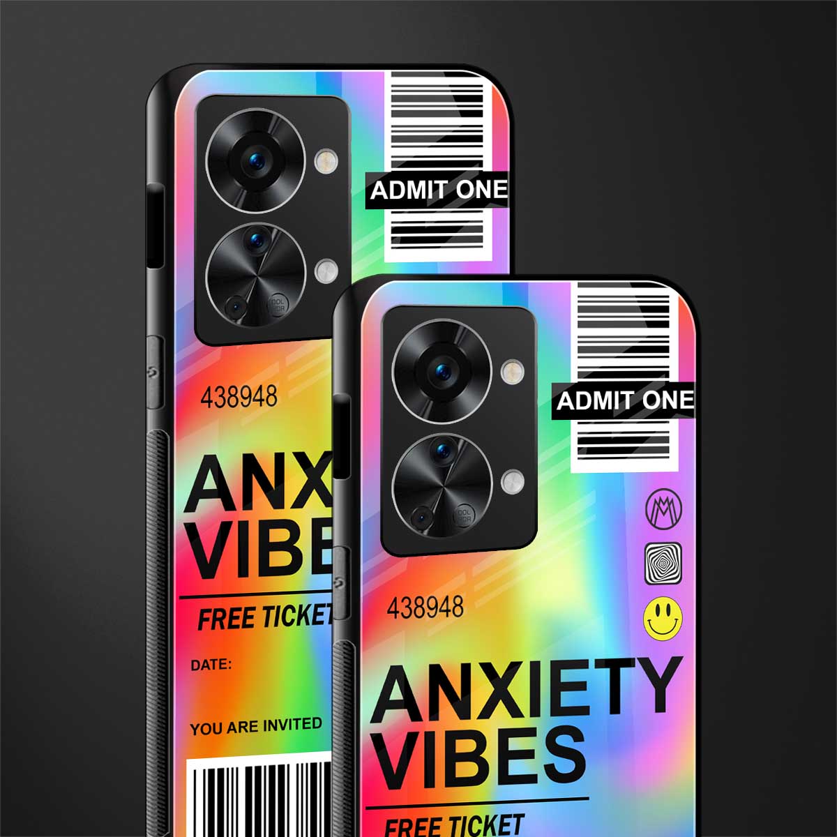 anxiety vibes glass case for phone case | glass case for oneplus nord 2t 5g