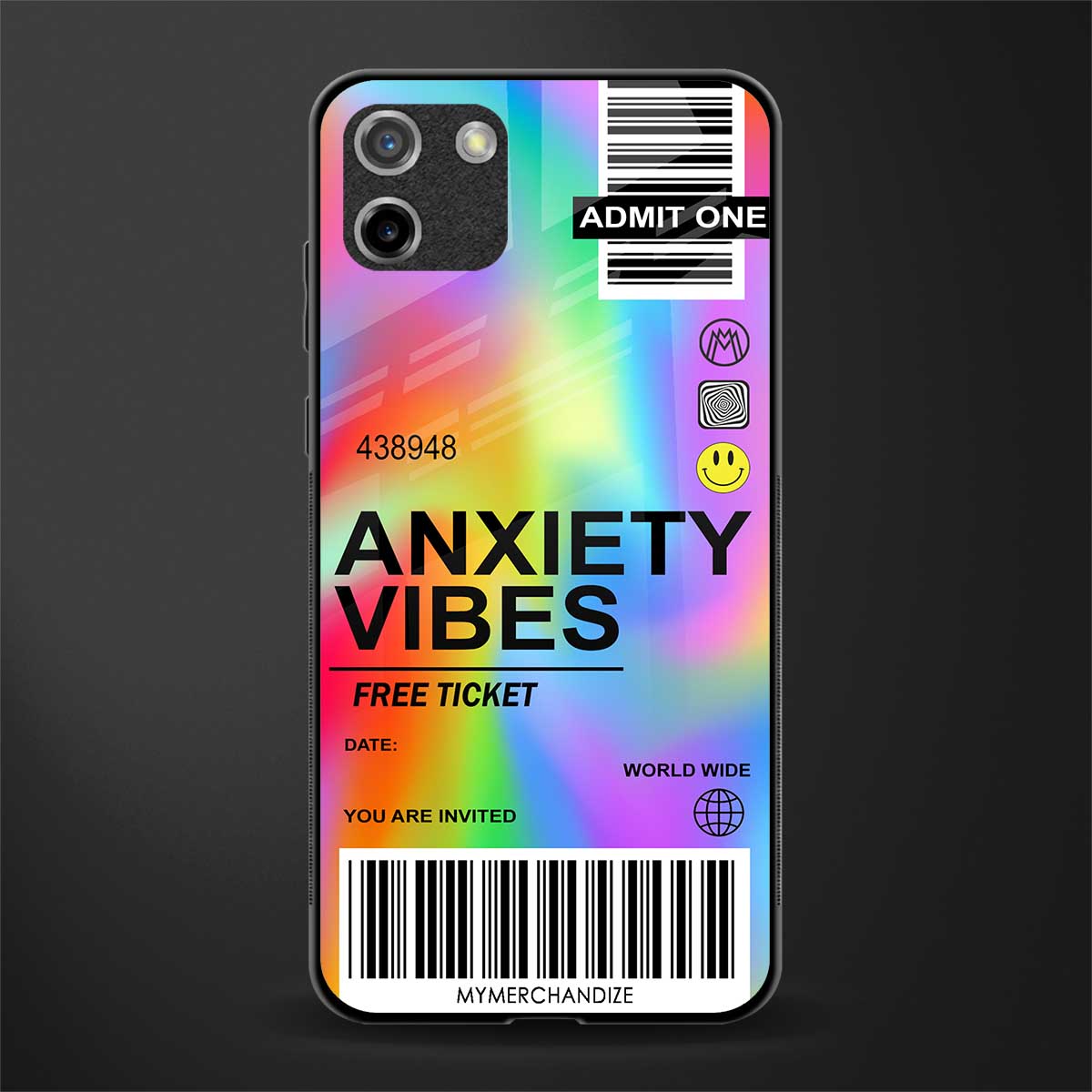 anxiety vibes glass case for realme c11 image