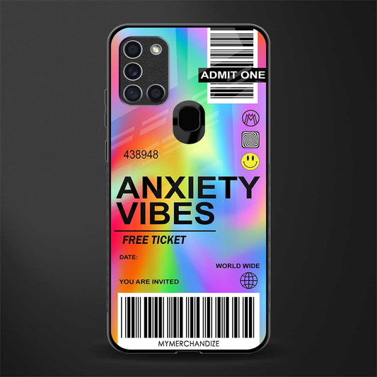 anxiety vibes glass case for samsung galaxy a21s image