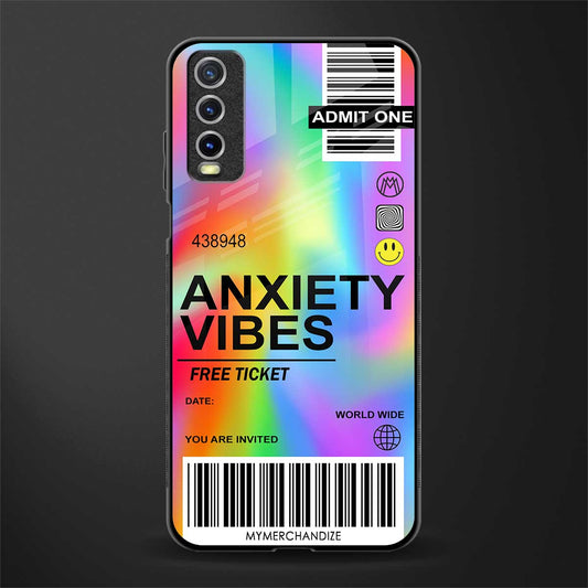 anxiety vibes glass case for vivo y12g image