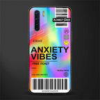 anxiety vibes glass case for oppo f15 image