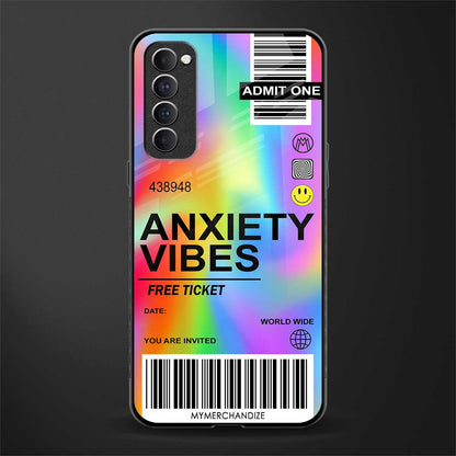 anxiety vibes glass case for oppo reno 4 pro image